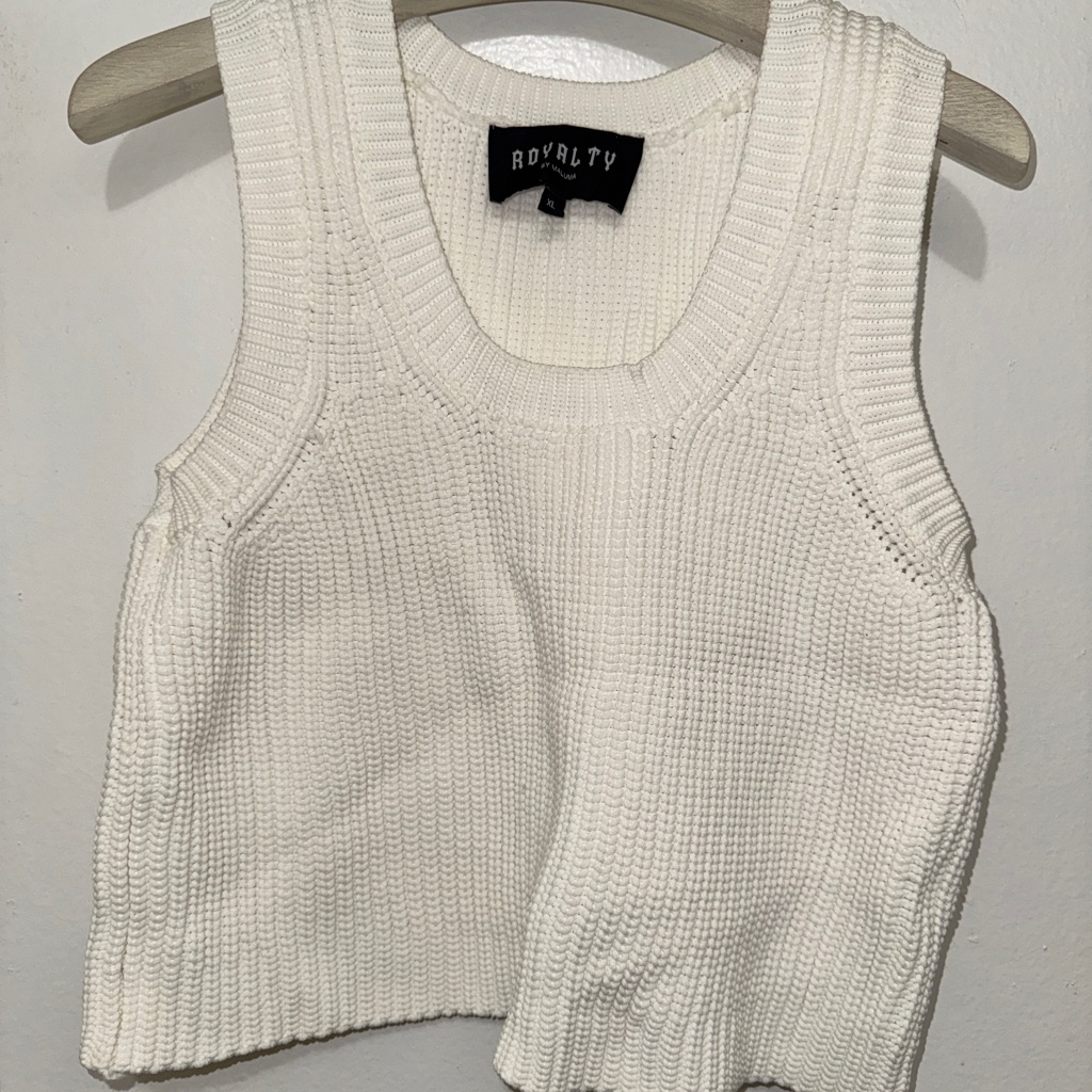 Royalty By Maluma | Chunky Knit Tank (Xl) Worn Once